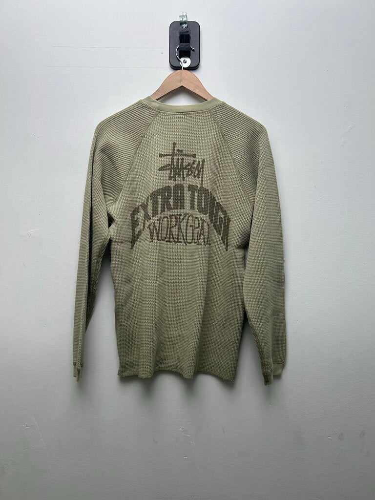 New Stussy Extra Tough Raglan Desert Thermal Longsleeve sz.S