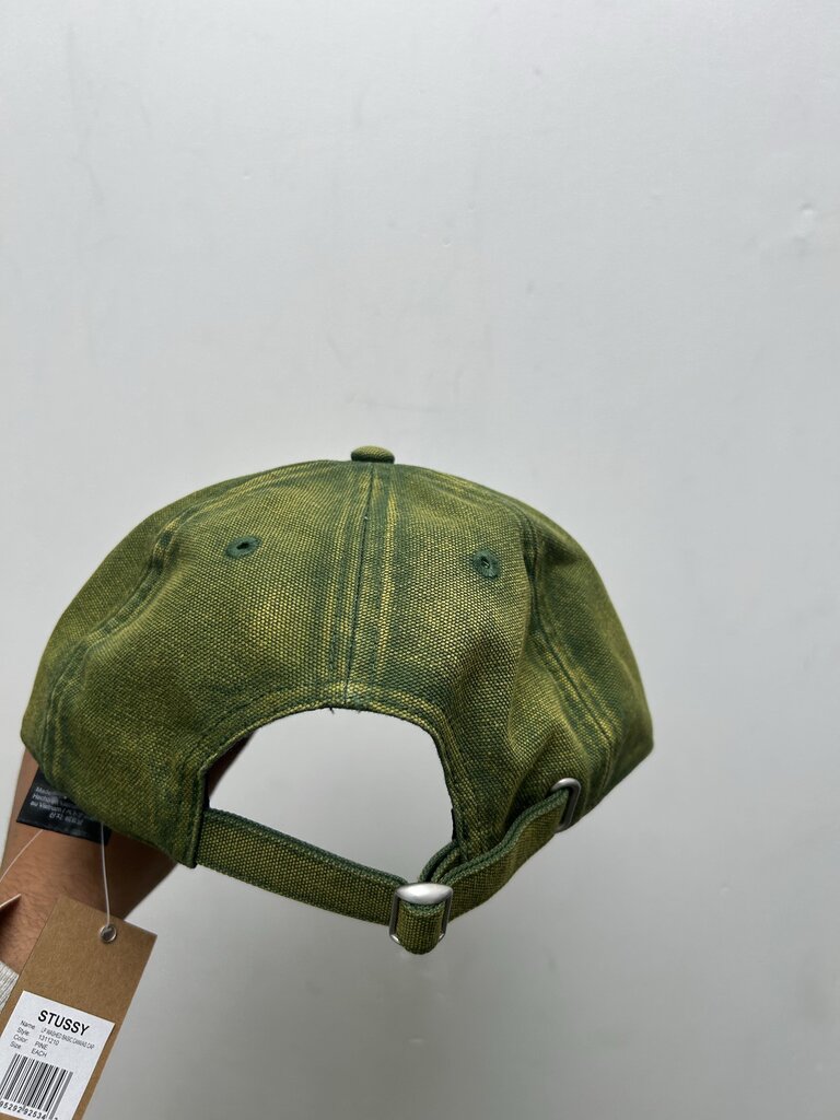 New Stussy Pine Green Washed Basic Cap