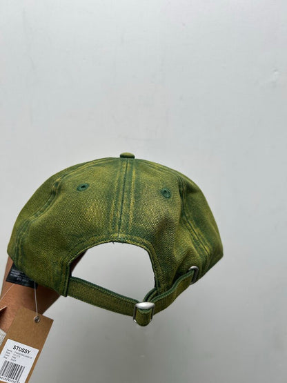 New Stussy Pine Green Washed Basic Cap