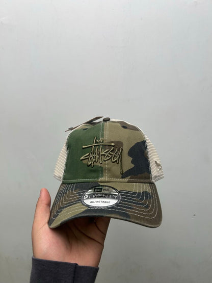 New Stussy Camo Washed Trucker