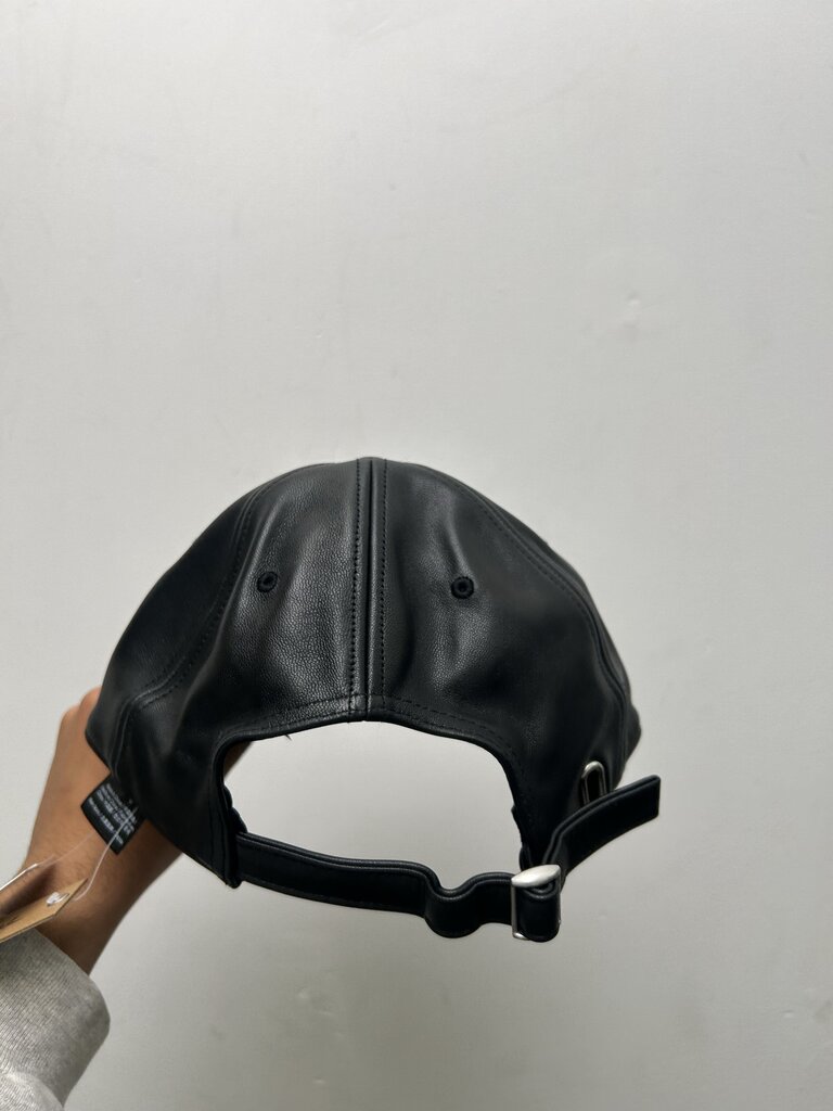 New Stussy Black Leather Cap