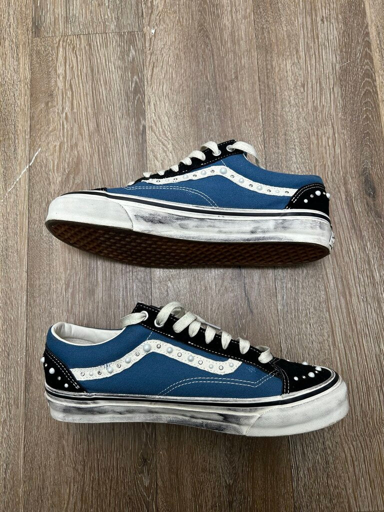 Preowned Vans Pealized Blue Navy White Sz.12