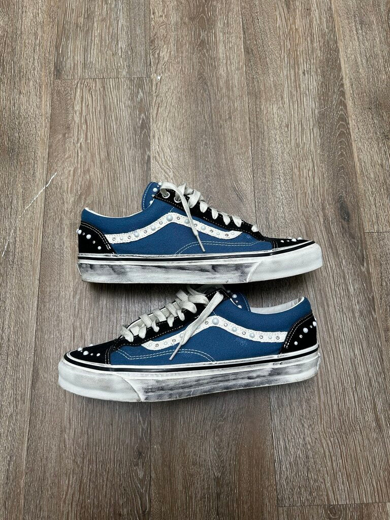 Preowned Vans Pealized Blue Navy White Sz.12