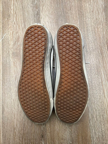 Preowned Vans White Silver Flame Sz.12