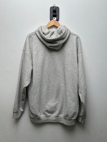 Preowned Gv Gallery Grey Brown Spellout Hoodie Sz.XL