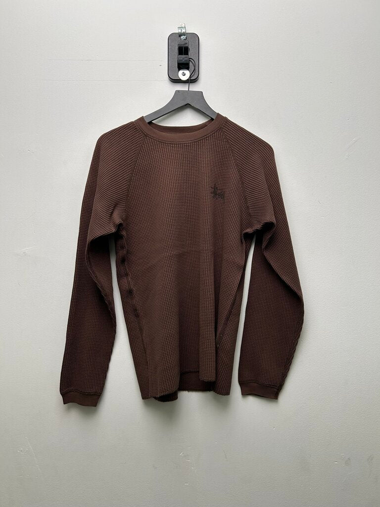 New Stussy Basic Brown Thermal Longsleeve sz.M