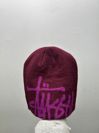 New Stussy Brushed Out Pink Purple Beanie