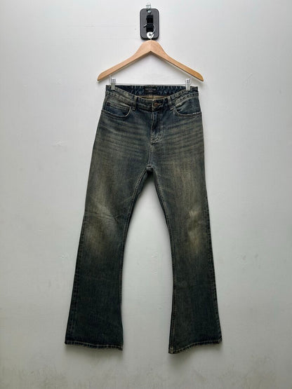 Preowned Balenciaga Jeans Mud Flare Sz.Small