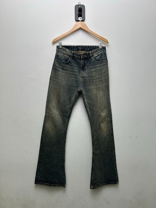 Preowned Balenciaga Jeans Mud Flare Sz.Small
