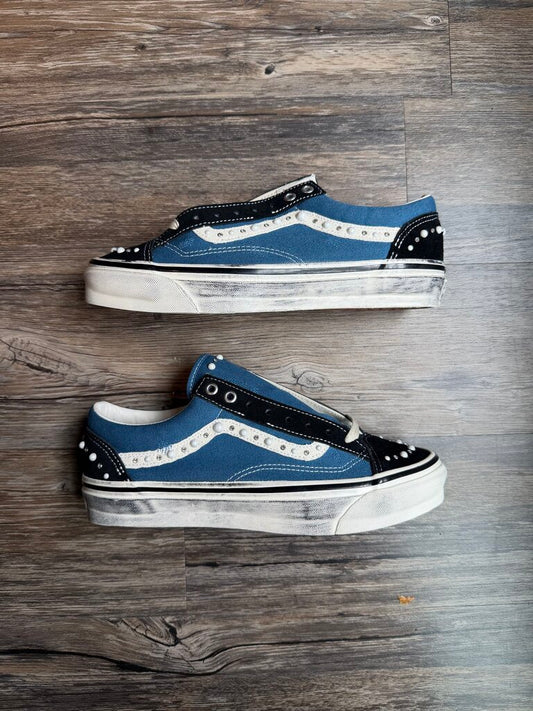 New Vans Pearlized Van Navy size 9
