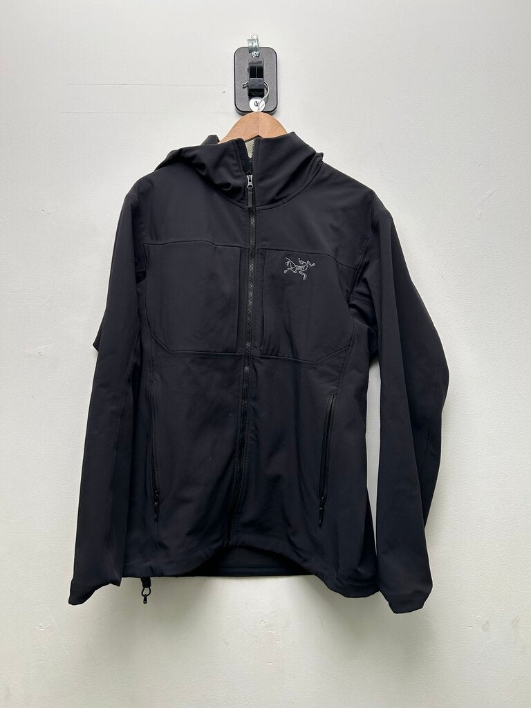 Preowned Black Arcteryx Nylon Zip Up Jacket Sz.Large