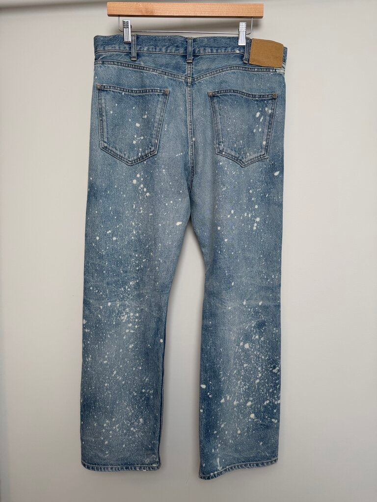 New Celine Lightwash Paint Splatter Denim size 33