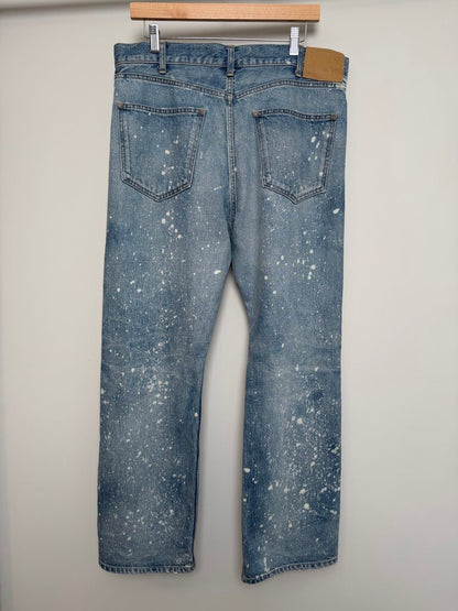 New Celine Lightwash Paint Splatter Denim size 33