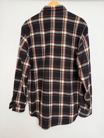 Preowned Celine Black Red Flannel size M/L