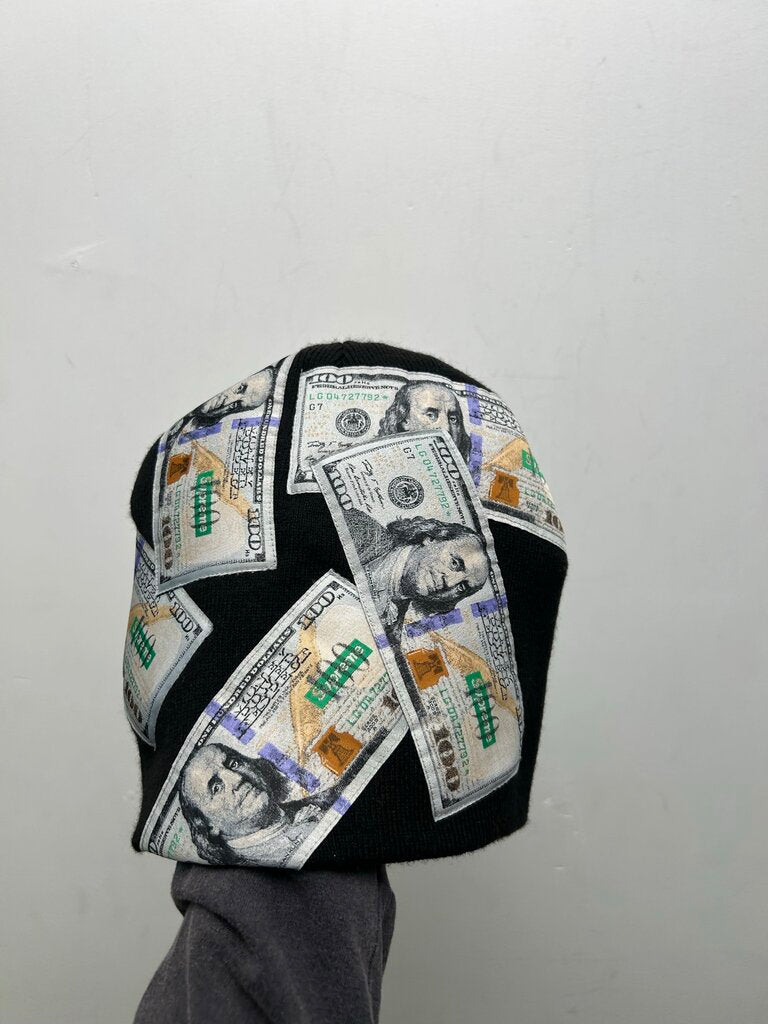 New Supreme Money Black Beanie