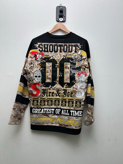 Preowned Supreme Patch Desert Camo Jersey Sz.Small