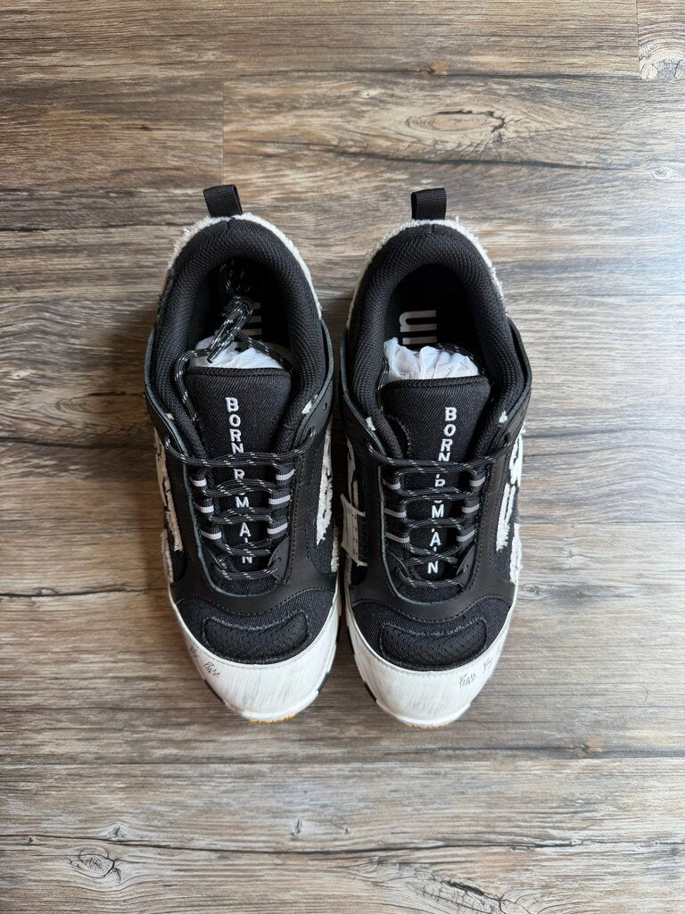 New Sicko Hiking Sneaker Black/White Sole Sz. 12