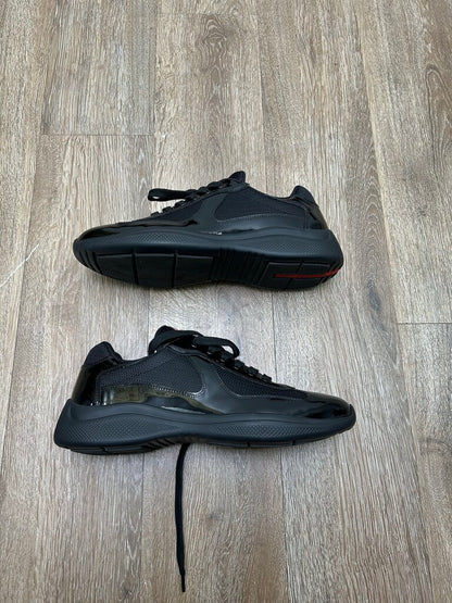 Preowned Prada Cups Black Patent Sz.8/10M