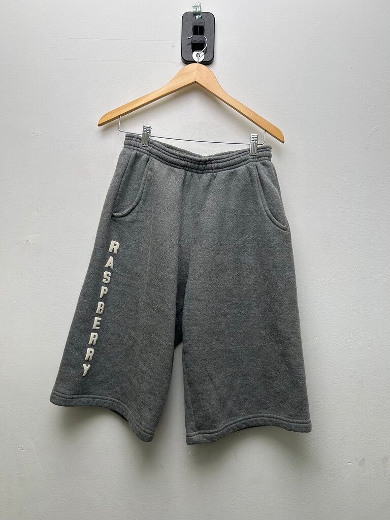 Preowned Gv Gallery Grey Spellout Shorts Sz.Small