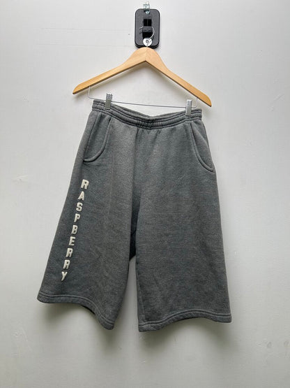 Preowned Gv Gallery Grey Spellout Shorts Sz.Small