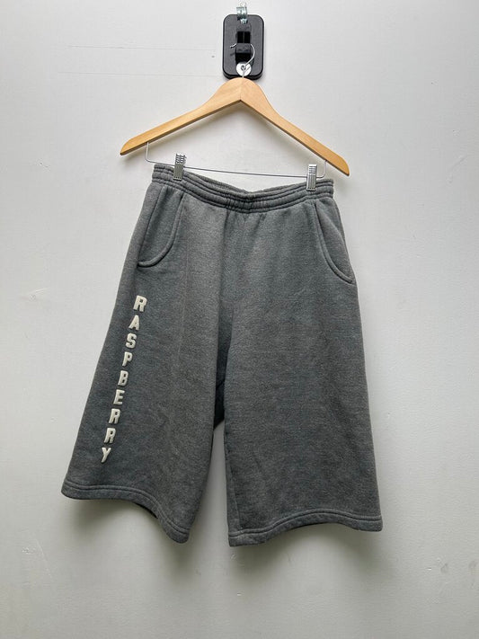 Preowned Gv Gallery Grey Spellout Shorts Sz.Small