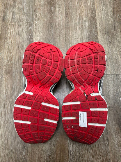 Preowned Balencaga 3XL Grey Red Lace Size 46