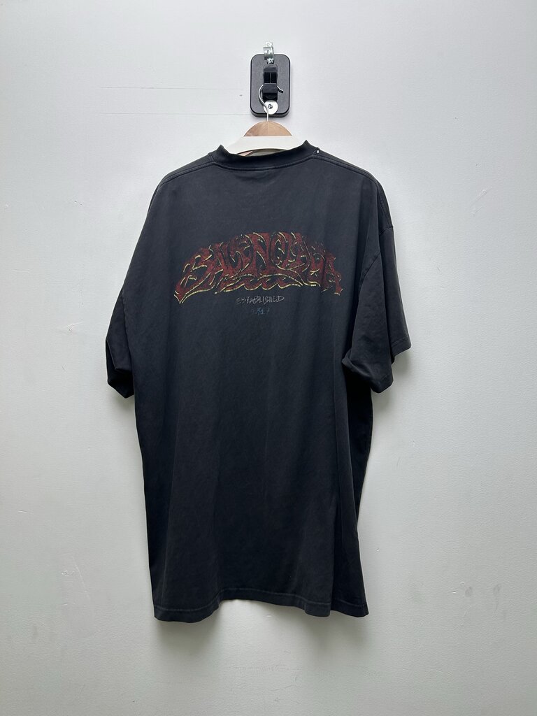 Preowned Balenciaga Established 1917 Tee Size 4
