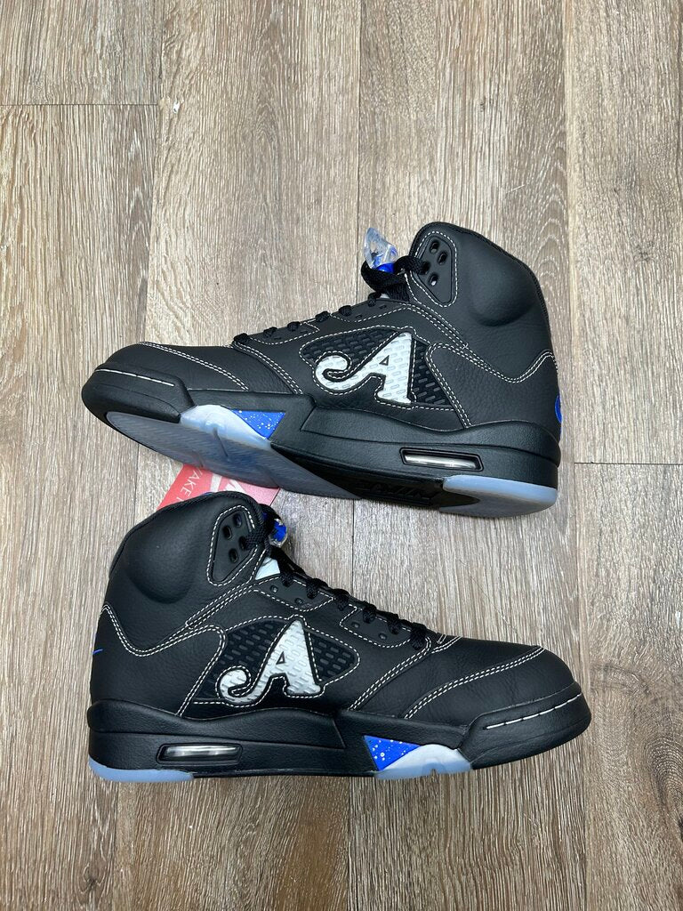 New Jordan 5 Awake Black Blue Sz.9