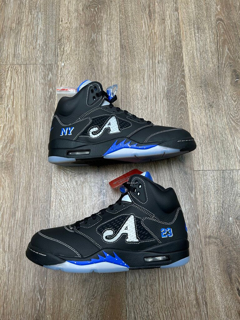 New Jordan 5 Awake Black Blue Sz.9