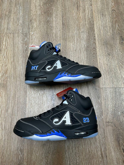 New Jordan 5 Awake Black Blue Sz.9
