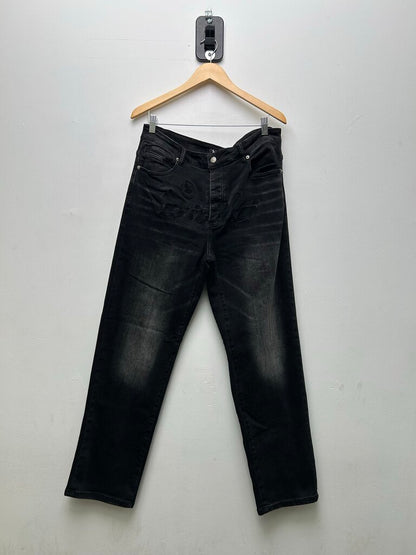Preowned Sicko Black On Black Denim Sz.34