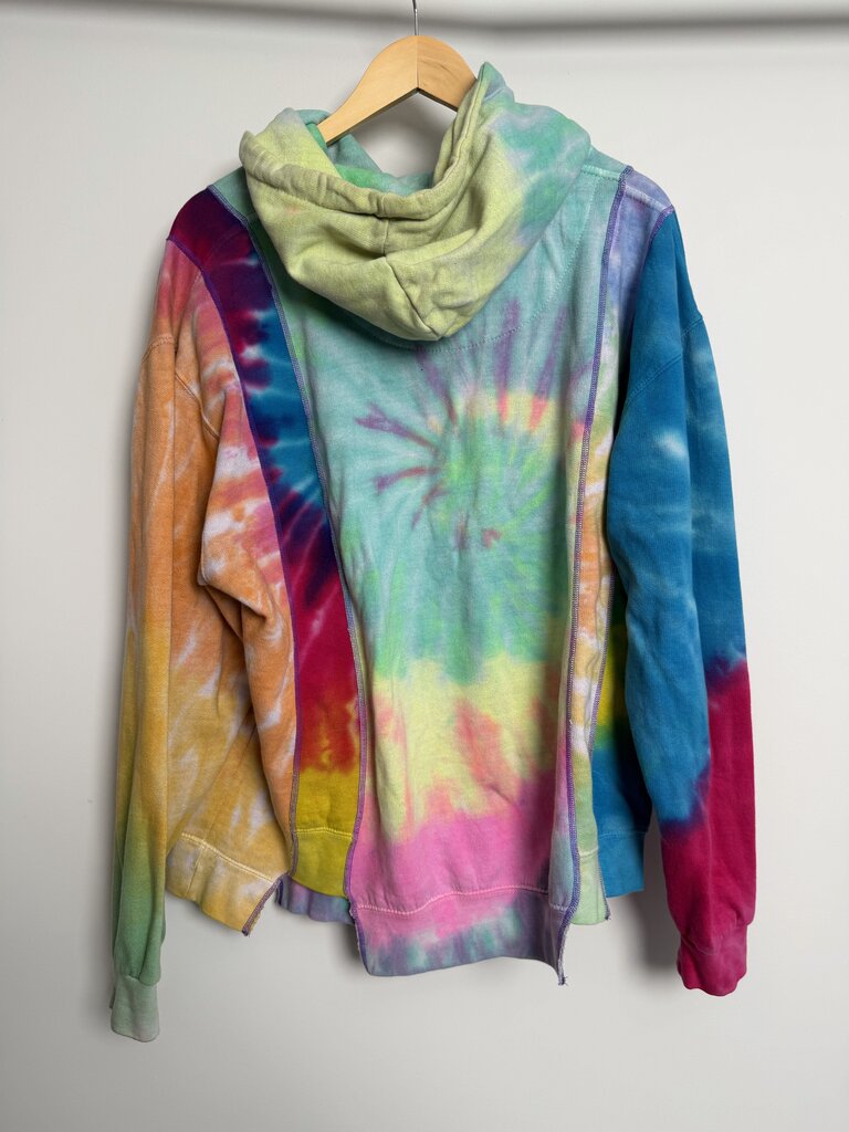 Preowned Needles Tie Dye Patch Hoodie Size L