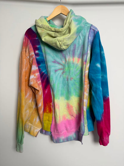 Preowned Needles Tie Dye Patch Hoodie Size L