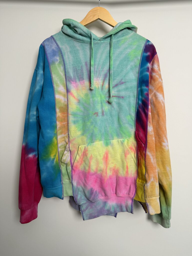 Preowned Needles Tie Dye Patch Hoodie Size L