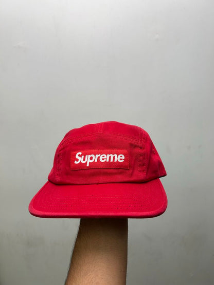 New Supreme Red White Box Logo Hat