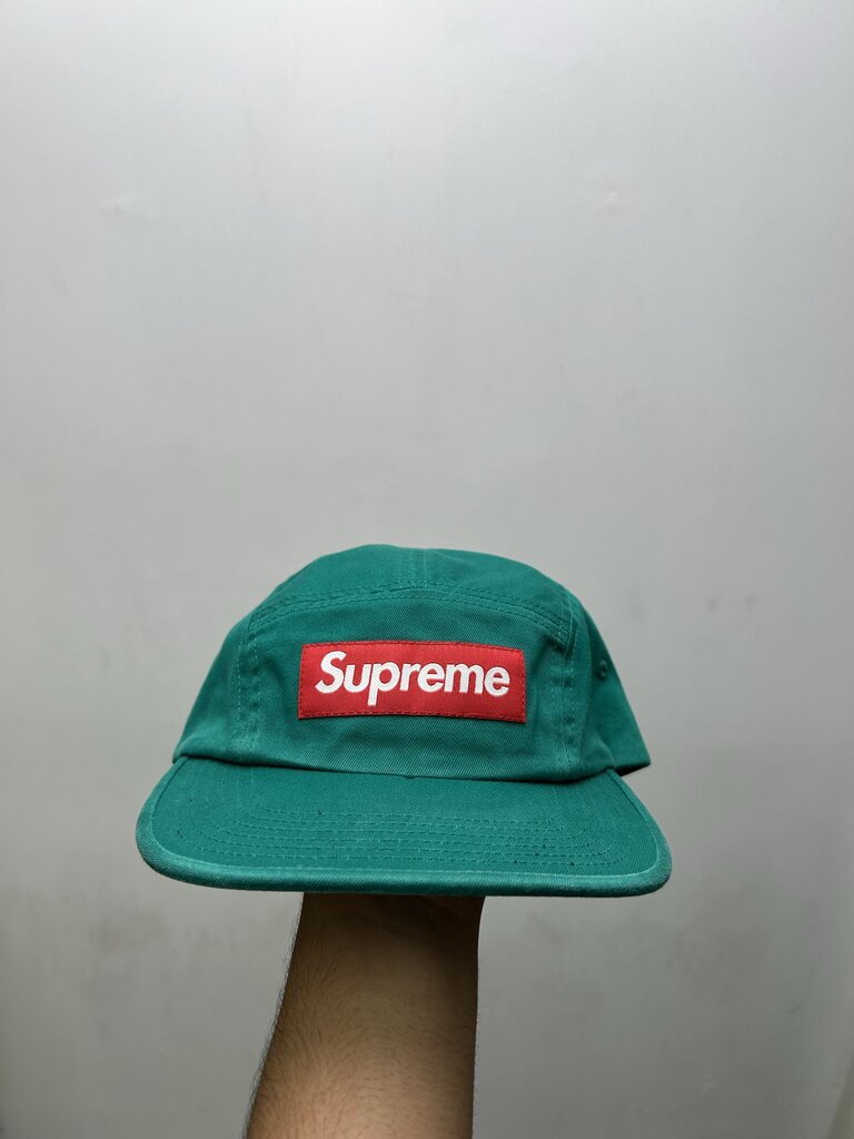 New Supreme Green Red Box Logo Hat