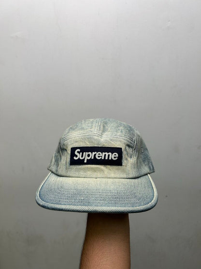 New Supreme Denim Washed Box Logo Hat