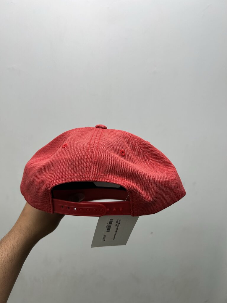 New Supreme Red Rhinestone Logo Hat