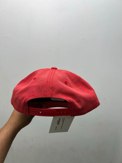 New Supreme Red Rhinestone Logo Hat
