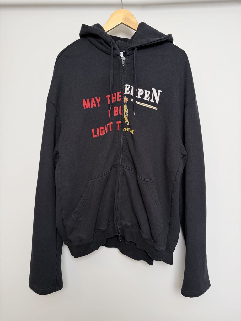 Preowned Vetements May the Bridges/Antwerpen Split Zip Up size XS