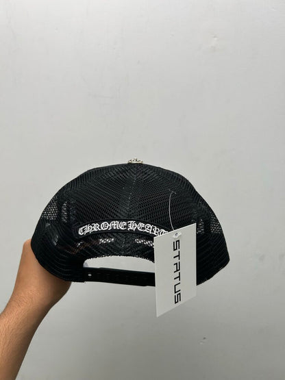 New Chrome Hearts FUCK Triple Black Trucker