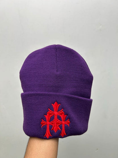 New Chrome Hearts Red Cemetery Purple Beanie