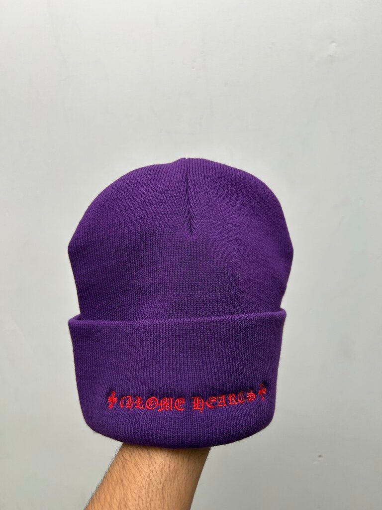 New Chrome Hearts Red Cemetery Purple Beanie