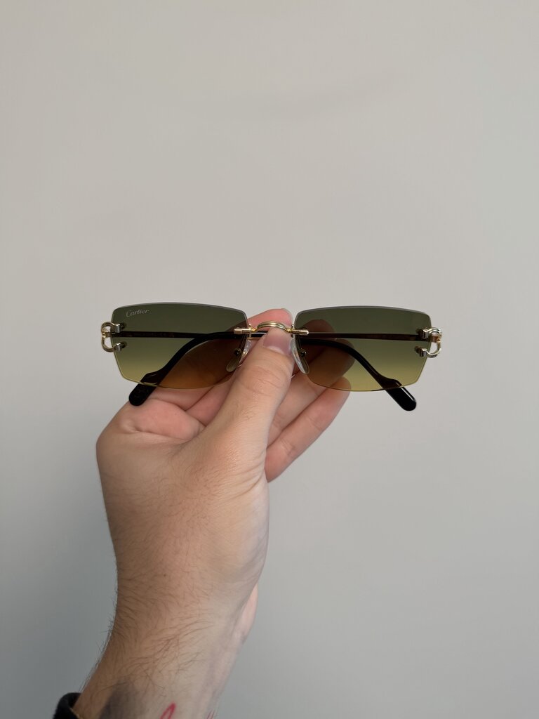 Preowned Catier Gold Yellow Lenses
