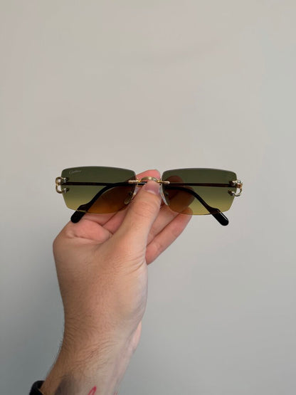 Preowned Catier Gold Yellow Lenses
