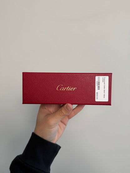 Preowned Catier Gold Yellow Lenses