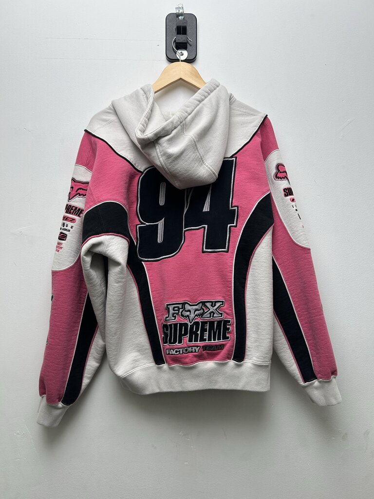 Preowned Supreme Pink Fox Zip Hoodie sz.L