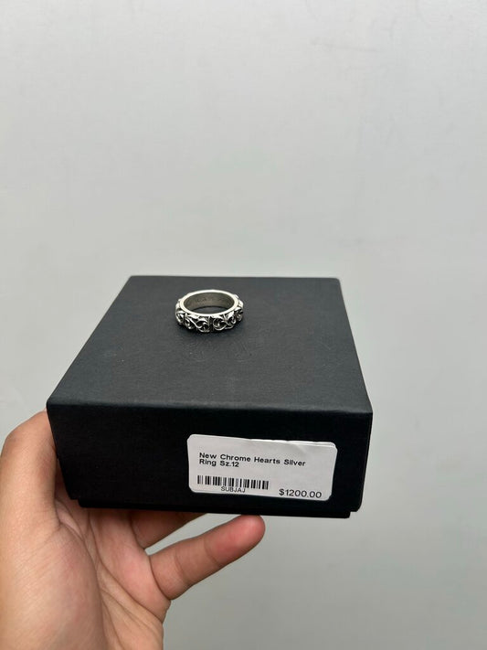 New Chrome Hearts Silver Ring Sz.12