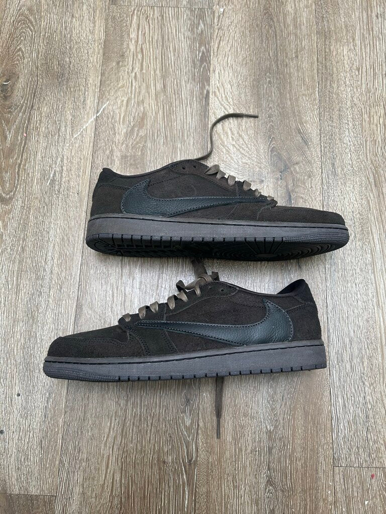 Preowned Jordan 1 Low Travis Scott Dark Mocha SZ.10