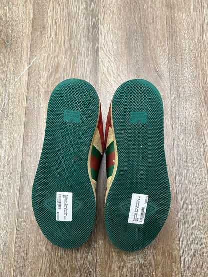 Preowned Gucci Screener Distressed Red Green Sz 8 (NO BOX)